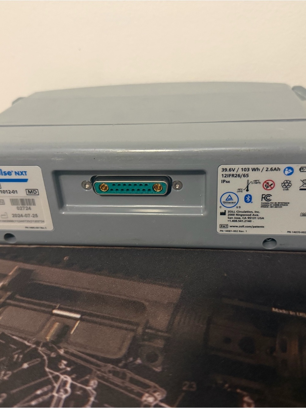 ZOLL 8700-001012-01 AutoPulse NXT Lithium Battery